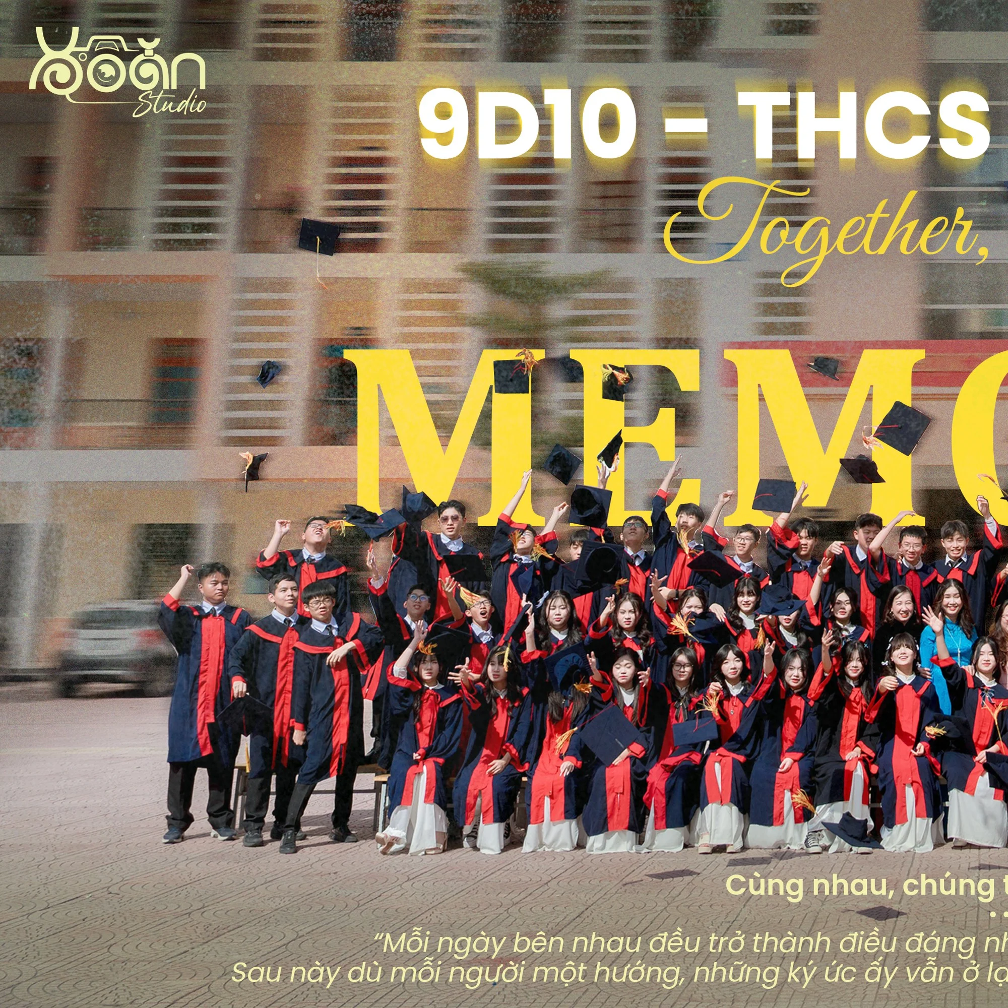 Trang thiết kế profile cá nhân học sinh với typography tinh tế