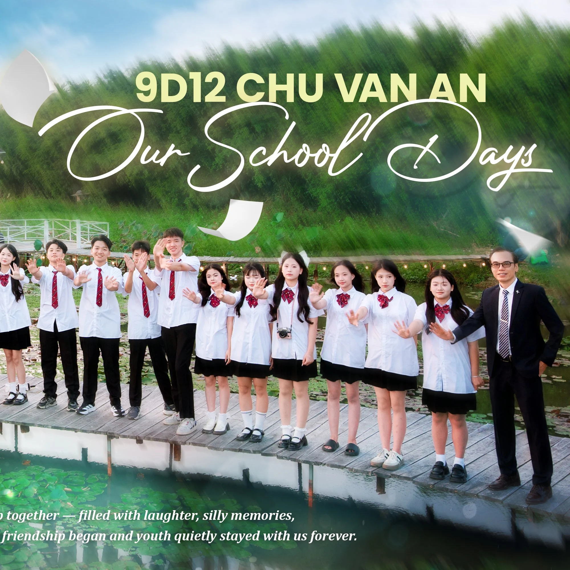 Học sinh lớp 12A Lê Chân tràn đầy năng lượng tuổi trẻ